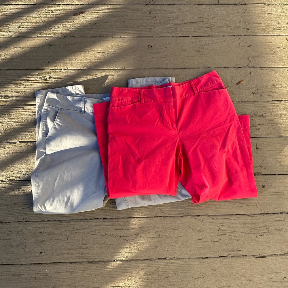 Two Pairs of Loft Julie Fit Pants - Size 14